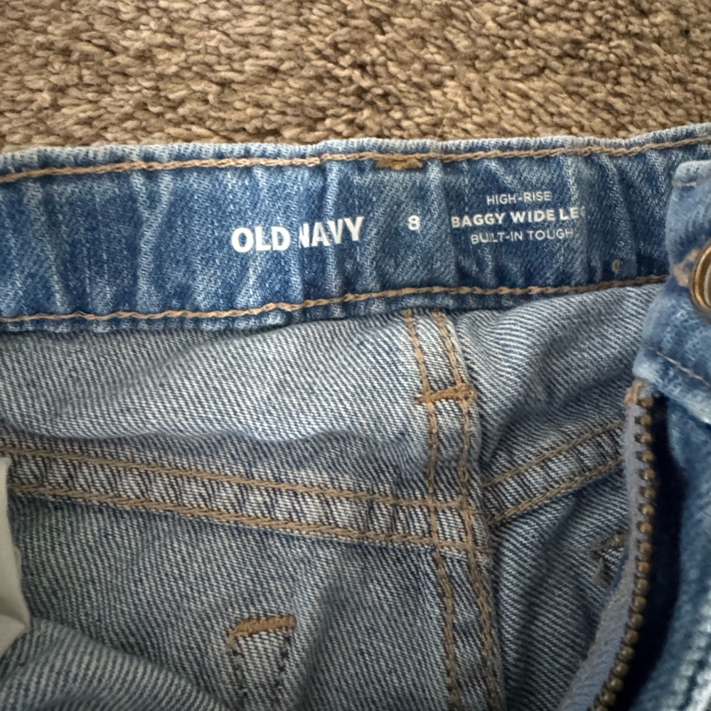 Girls Old Navy High-Rise Baggy Wide Leg Jeans